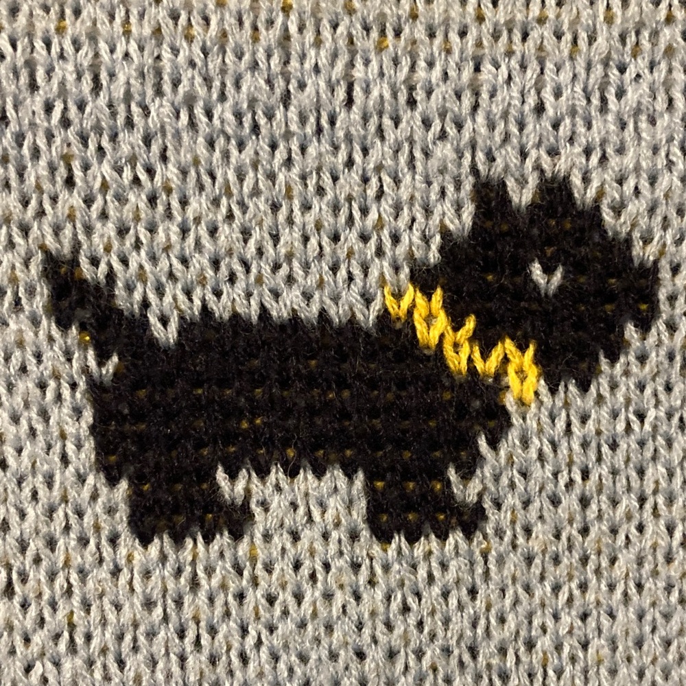 Stranger Things Blue Scottie Dog Sweater Medium M - Picture 6 of 12